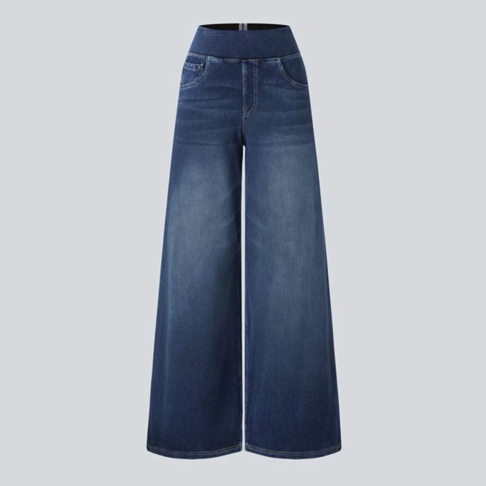 NEW HALARA Flex High Waisted Multiple Pockets Baggy Wide Leg Jeans Size 1X - Picture 12 of 15